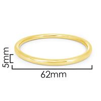 Picture of 925 SS YG Bangle 5x62mm