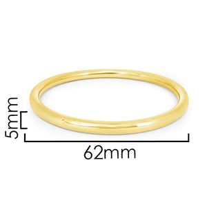 Picture of 925 SS YG Bangle 5x62mm